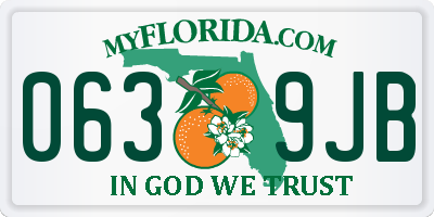 FL license plate 0639JB