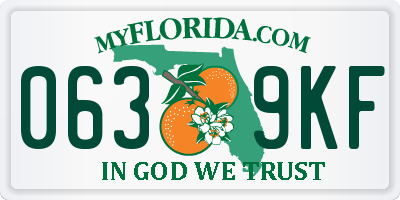FL license plate 0639KF