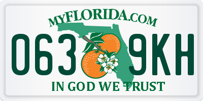 FL license plate 0639KH