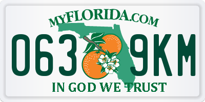 FL license plate 0639KM