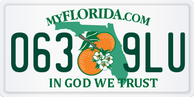 FL license plate 0639LU