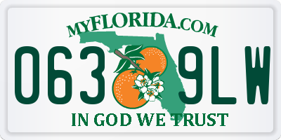 FL license plate 0639LW