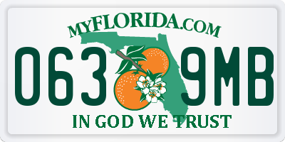 FL license plate 0639MB