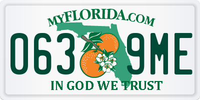 FL license plate 0639ME