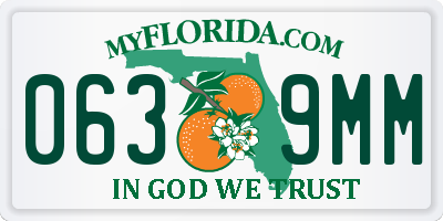 FL license plate 0639MM