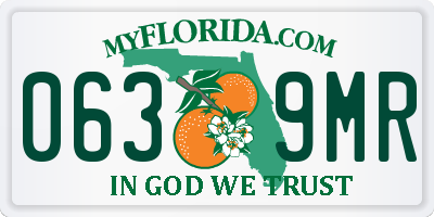 FL license plate 0639MR