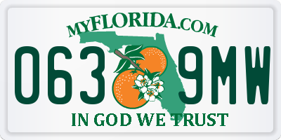 FL license plate 0639MW