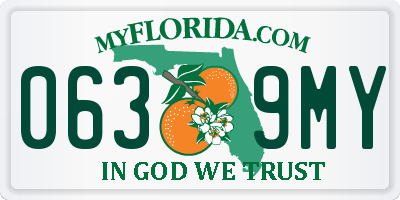 FL license plate 0639MY