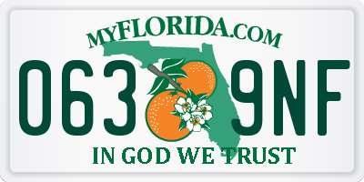 FL license plate 0639NF