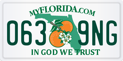 FL license plate 0639NG