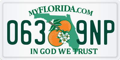 FL license plate 0639NP