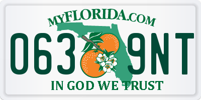 FL license plate 0639NT