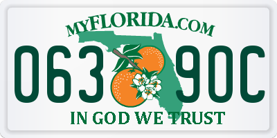 FL license plate 0639OC