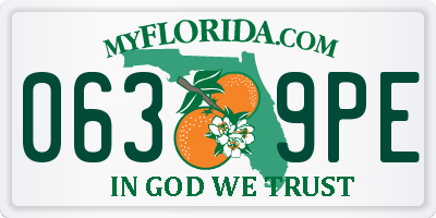 FL license plate 0639PE