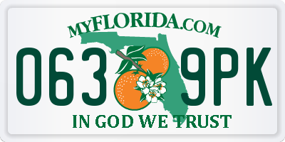FL license plate 0639PK