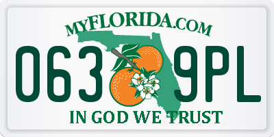 FL license plate 0639PL