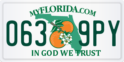 FL license plate 0639PY