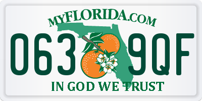 FL license plate 0639QF