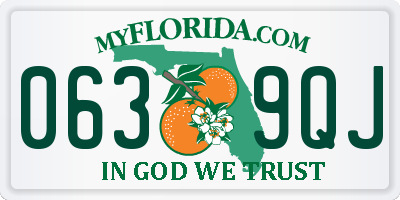 FL license plate 0639QJ