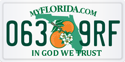 FL license plate 0639RF