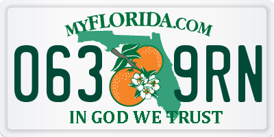 FL license plate 0639RN