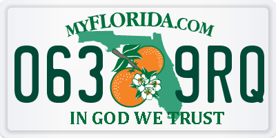 FL license plate 0639RQ