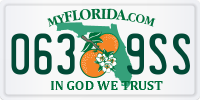 FL license plate 0639SS