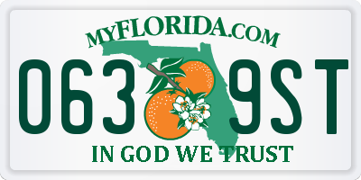 FL license plate 0639ST