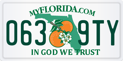 FL license plate 0639TY
