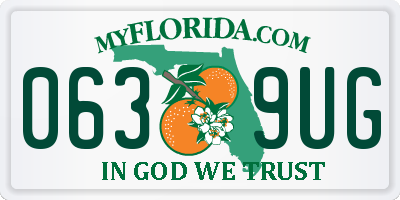 FL license plate 0639UG