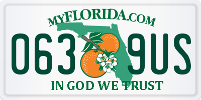 FL license plate 0639US
