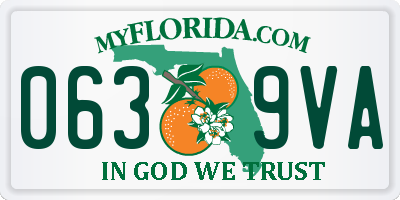 FL license plate 0639VA