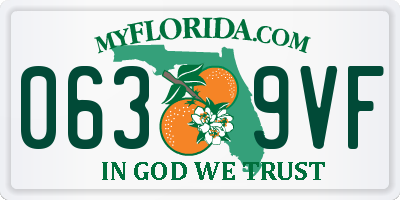 FL license plate 0639VF