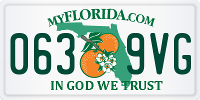 FL license plate 0639VG