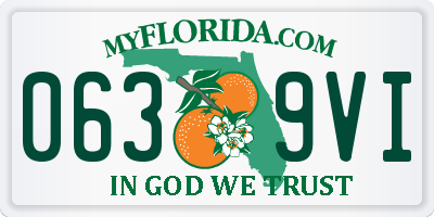 FL license plate 0639VI