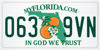 FL license plate 0639VN