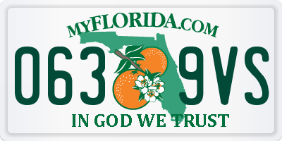 FL license plate 0639VS