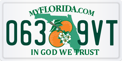 FL license plate 0639VT
