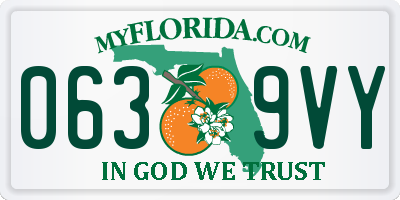 FL license plate 0639VY