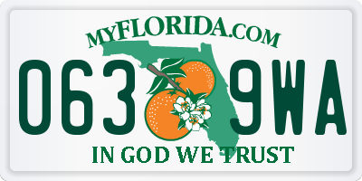 FL license plate 0639WA