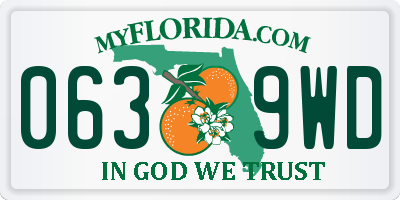 FL license plate 0639WD