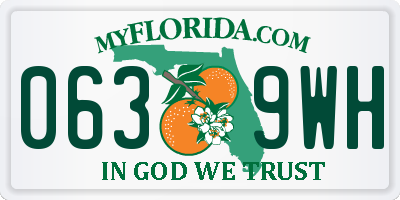 FL license plate 0639WH
