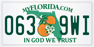 FL license plate 0639WI