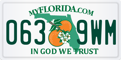 FL license plate 0639WM