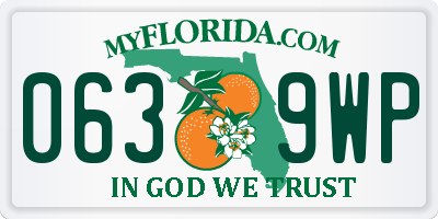 FL license plate 0639WP