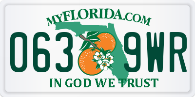 FL license plate 0639WR