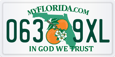FL license plate 0639XL