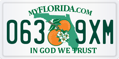 FL license plate 0639XM