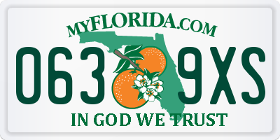 FL license plate 0639XS