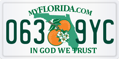 FL license plate 0639YC